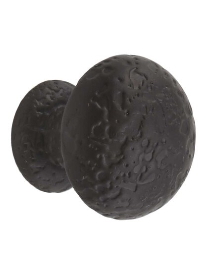 Olde World Round Knob - 1 inch Diameter in Aged Bronze.